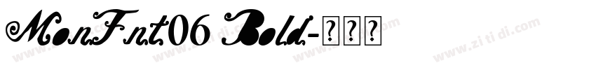 MonFnt06 Bold字体转换